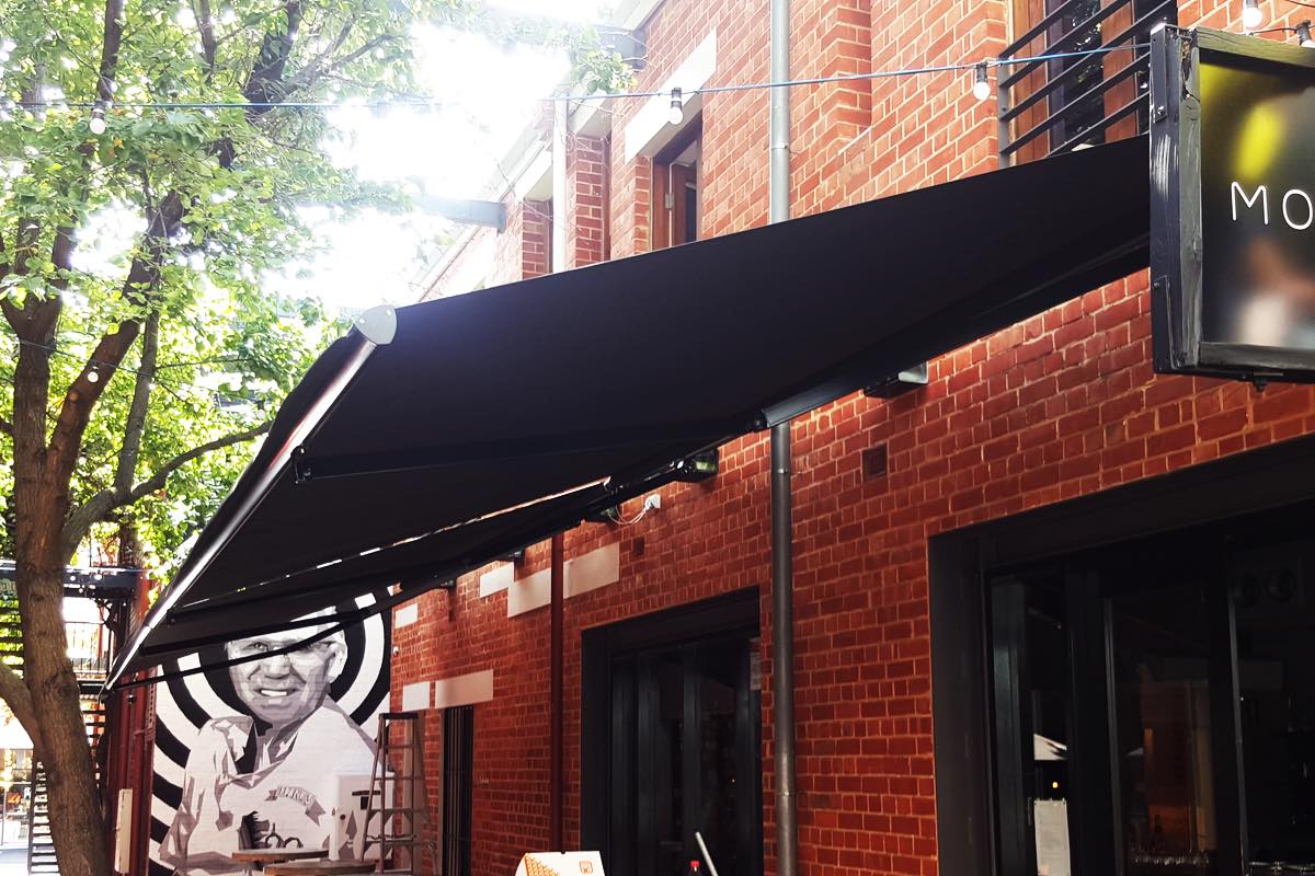 retractable motorised awning Mothervine Adelaide SA