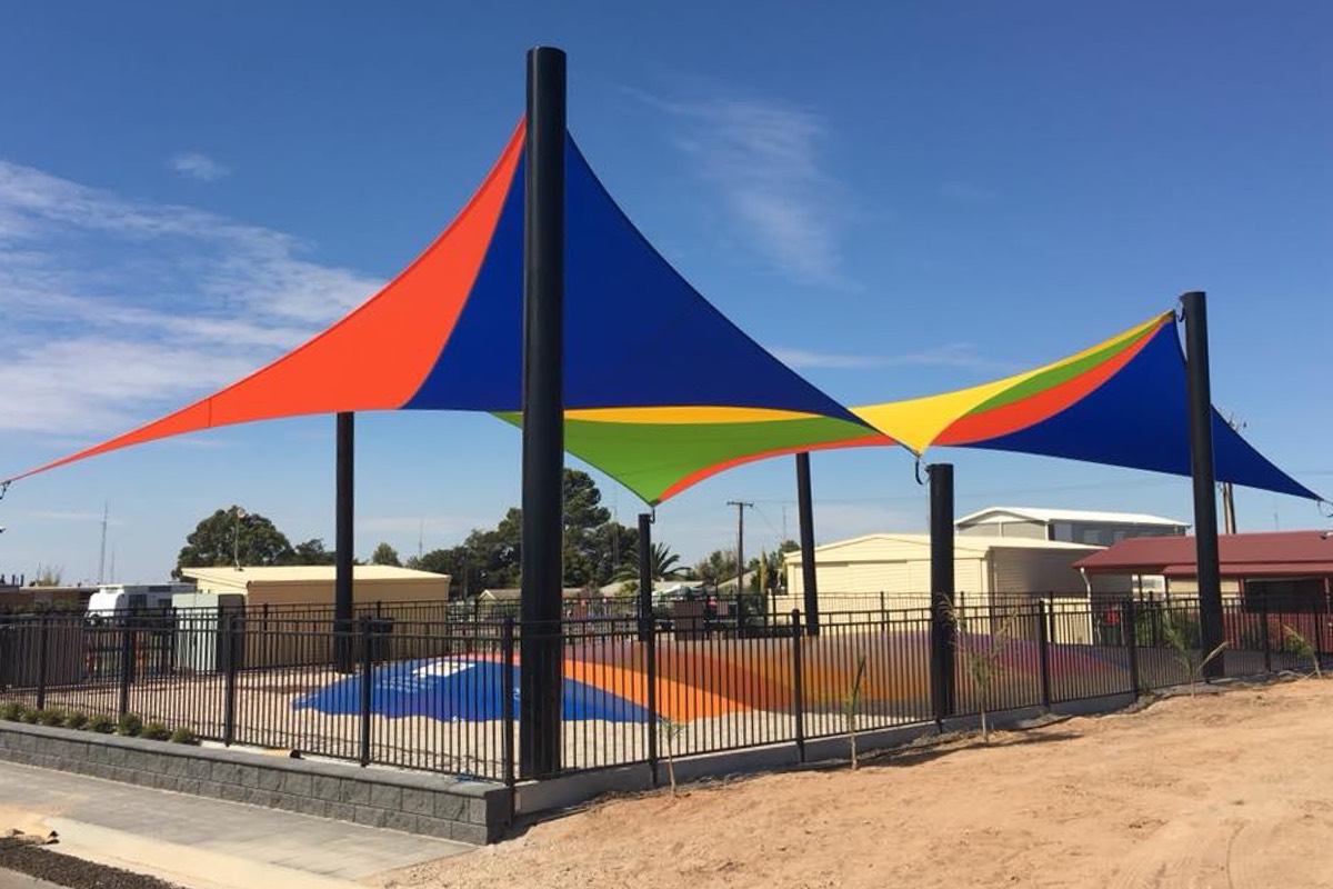 moonta bay caravan park yorke peninsula SA shade sails