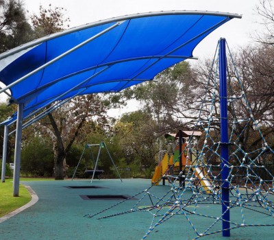 Cantilever shade structure Forestville reserve City Unley
