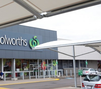 Woolworths Car Park shade structure Mount Gambier SA Weathersafe